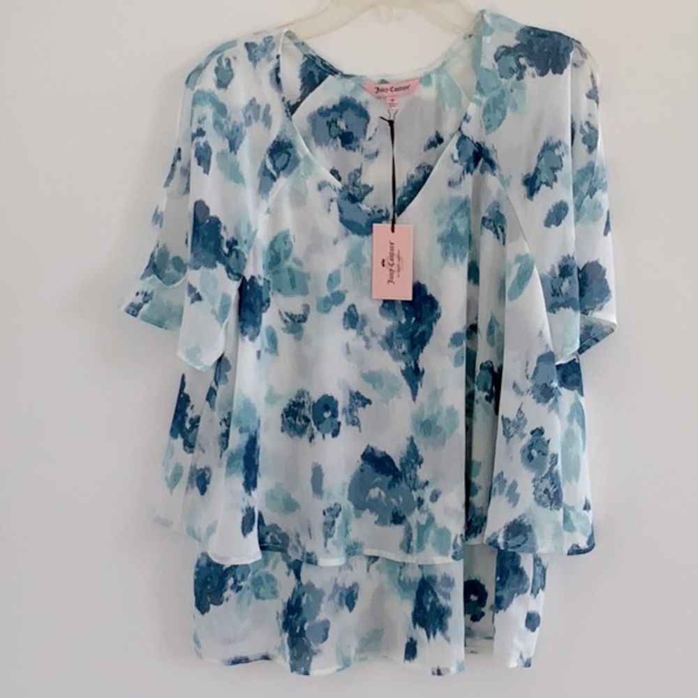 Juicy Couture floral layered top